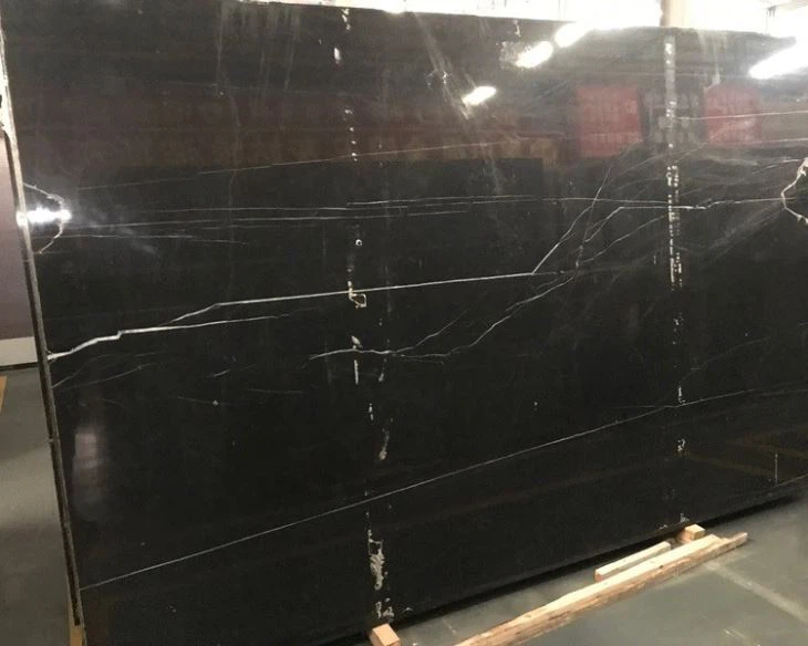 China Nero Marquina Marble Slabs