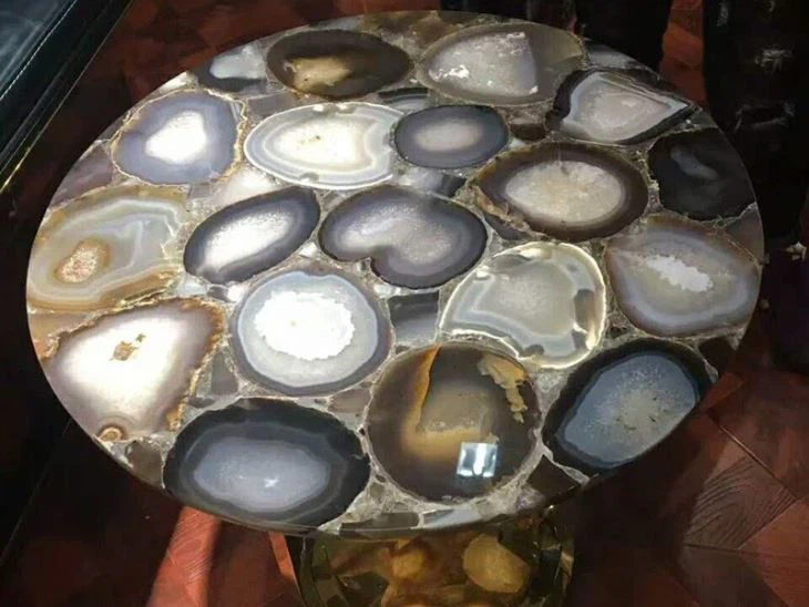 Grey Semi Precious Stone Slab