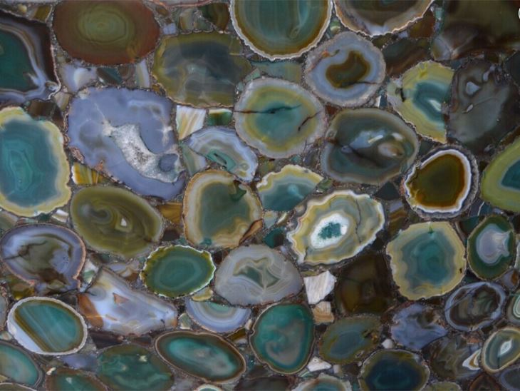 Natural Green Agate Stone Slab