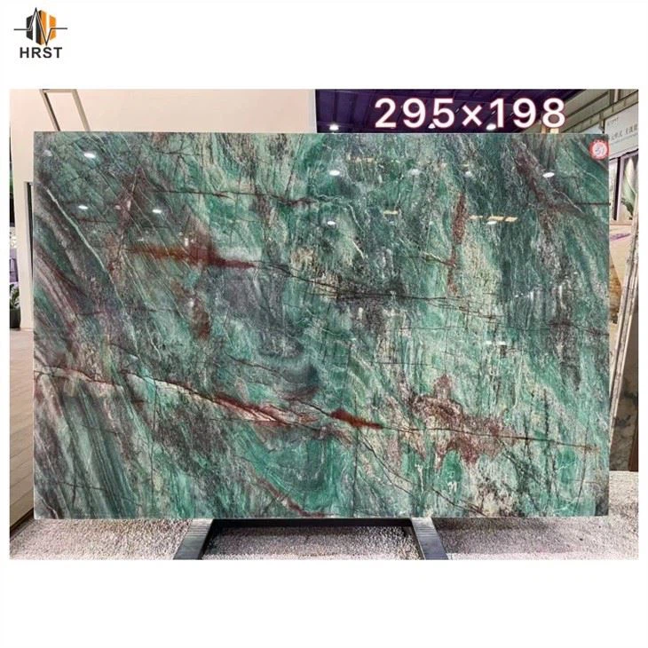 emerald green quartzite slab